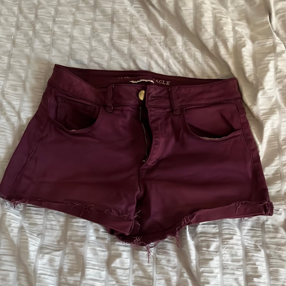 American eagle hi rise shortie shorts